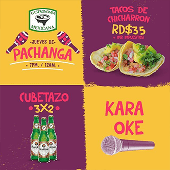 Gastronomia Mexicana - jueves de pachanga